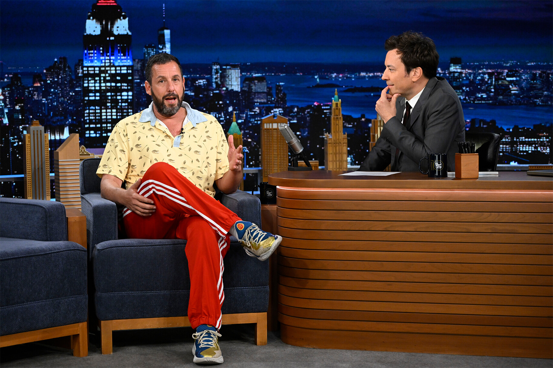Adam Sandler’s Explosive Outburst: Jimmy Fallon’s Taunts Unleash Chaos on The Tonight Show