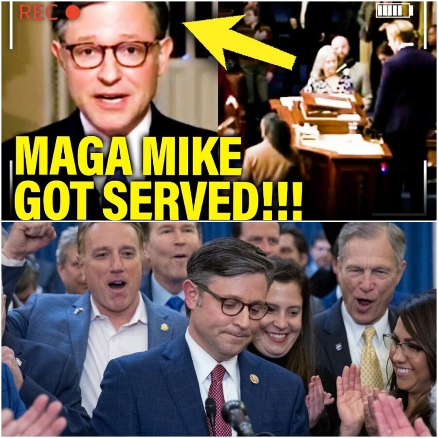 30 MINUTES AGO MAGA Mike Johnson Served With Lawsuit as He Leaves House Floor