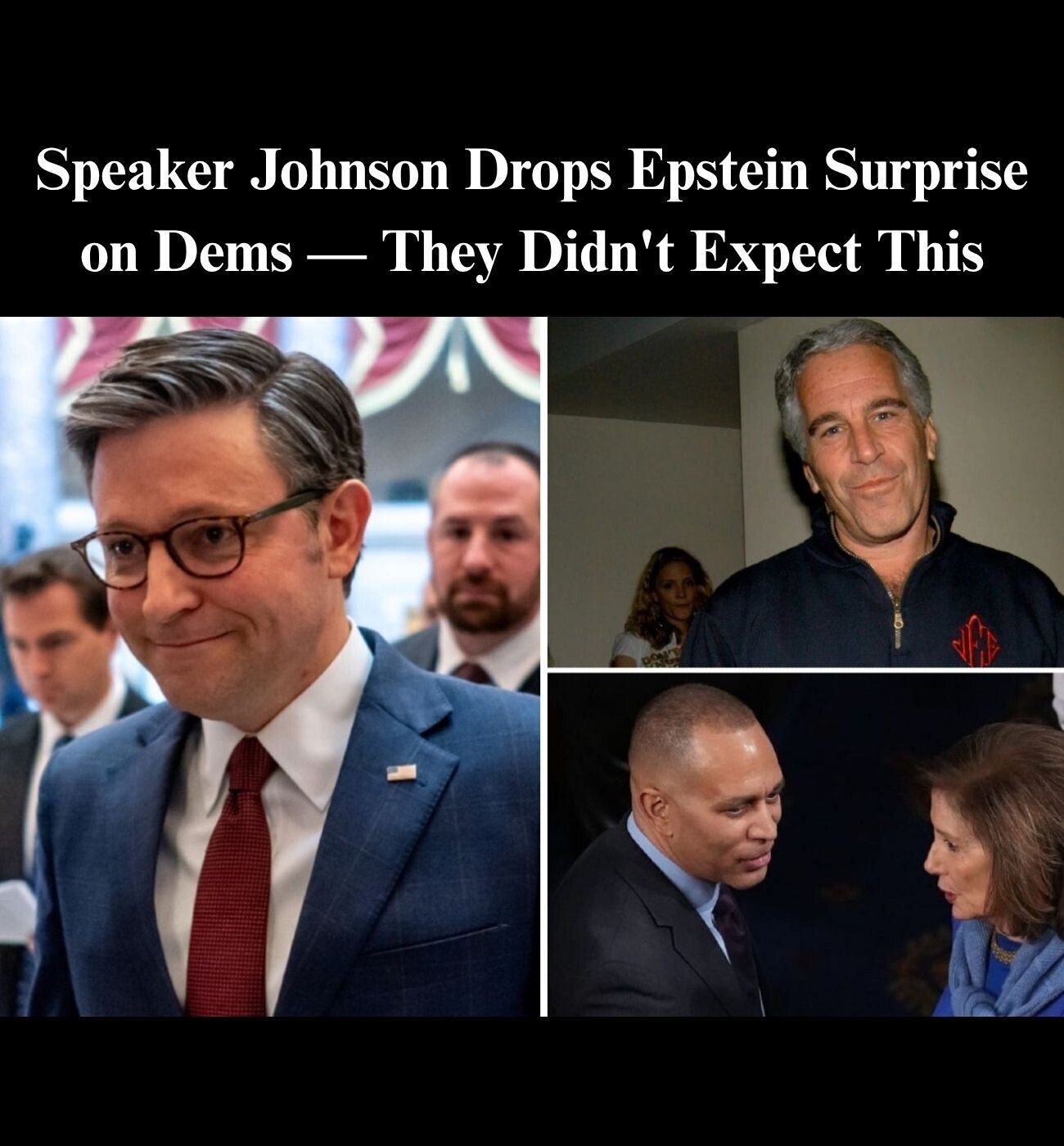 Johnson Slams Democrats’ Epstein Push As Risky, Political