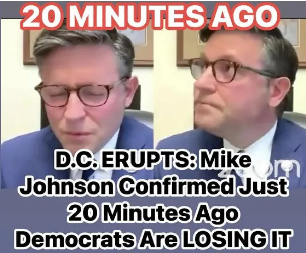 Mike Johnson Confirmed Just 20 Minutes Ago Democrats Are LOSING IT...See more