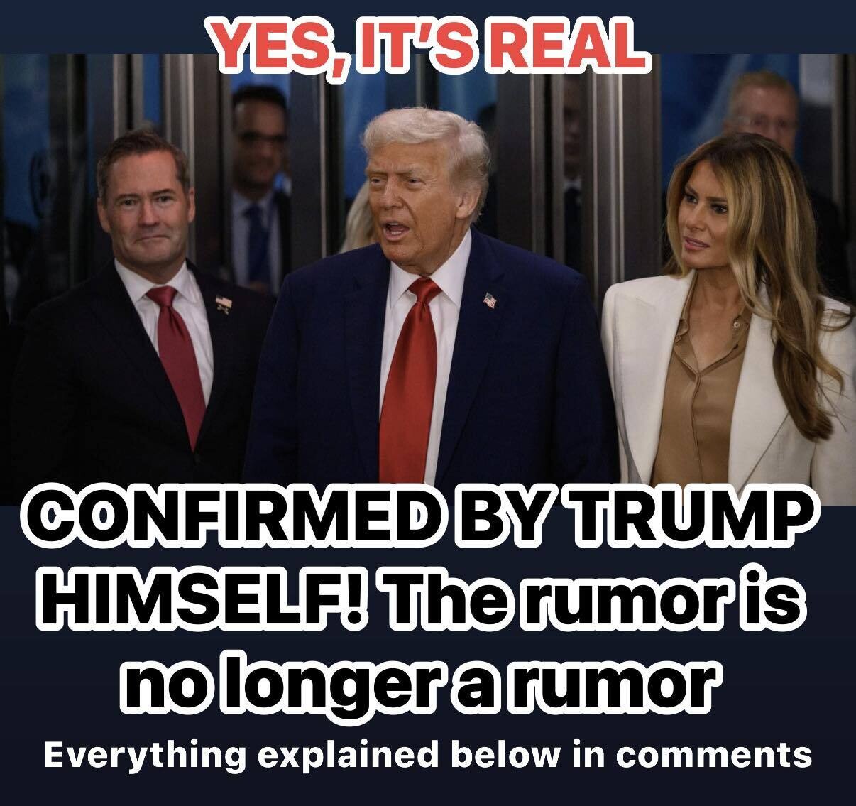 Confirmed by Trump Himself!