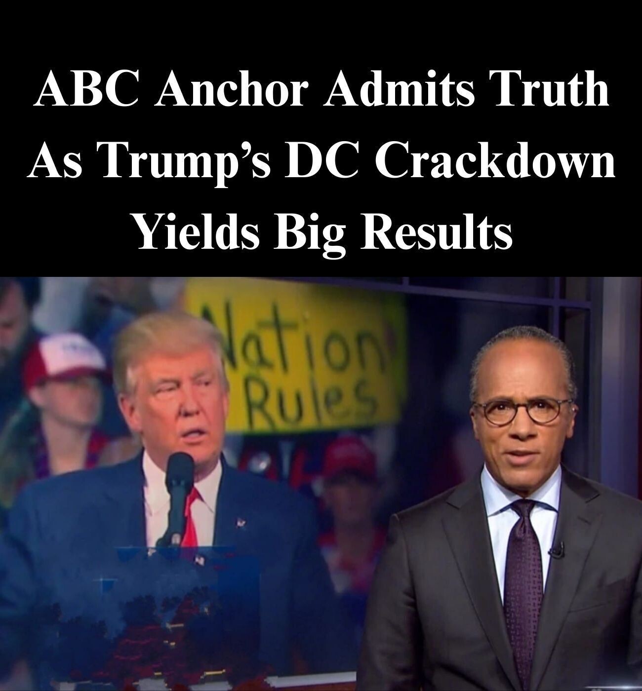 ABC Anchor Admits Truth As Trump’s DC Crackdown Yields Big Results