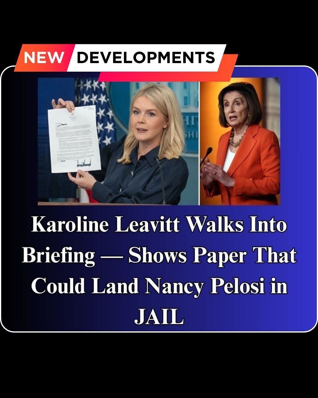 Leavitt Slams Pelosi Over Stock Trades As Trump, Hawley Reconcile On Ban Effort