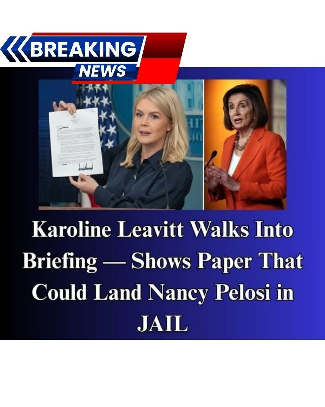 Leavitt Slams Pelosi Over Stock Trades As Trump, Hawley Reconcile On Ban Effort