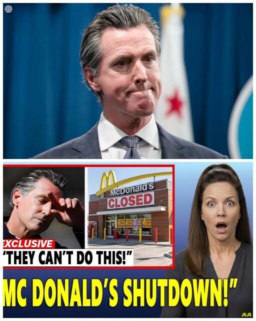 “McDonald’s Mass Exodus: Governor PANICS as Fast Food Giant Leaves California!” 