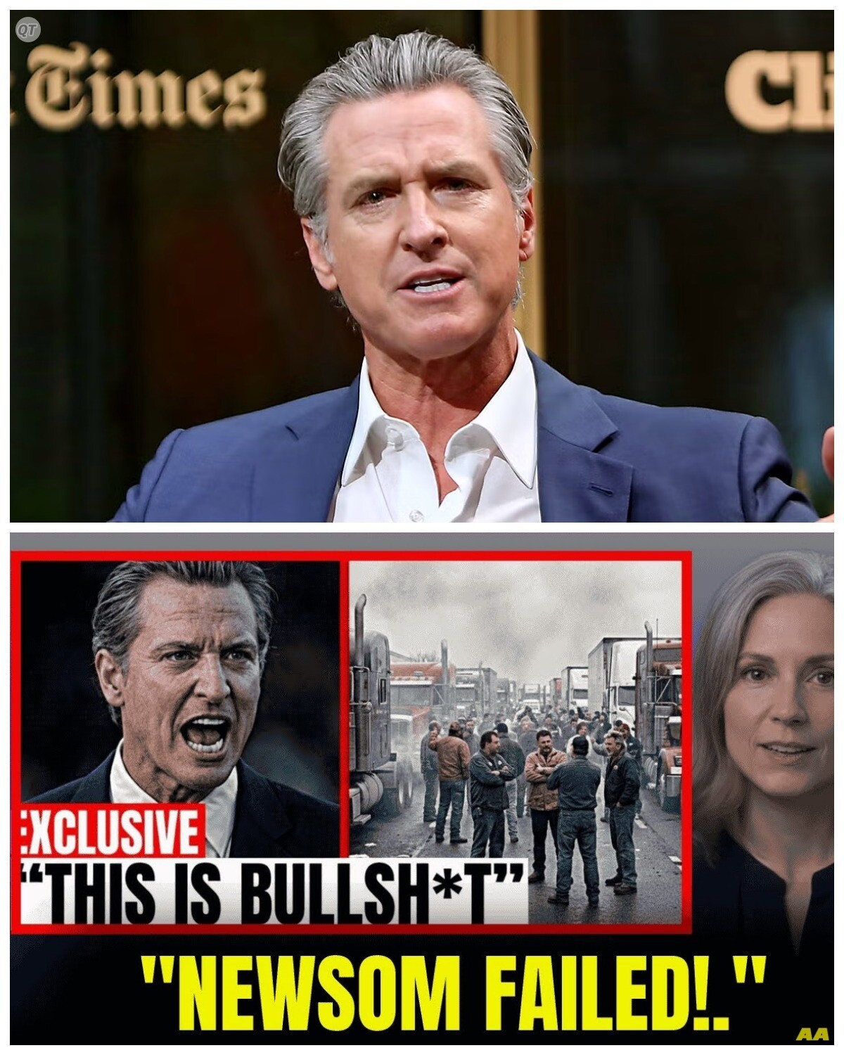 “Trucking Industry SHUTDOWN: California Governor’s Worst Nightmare Unfolds!”