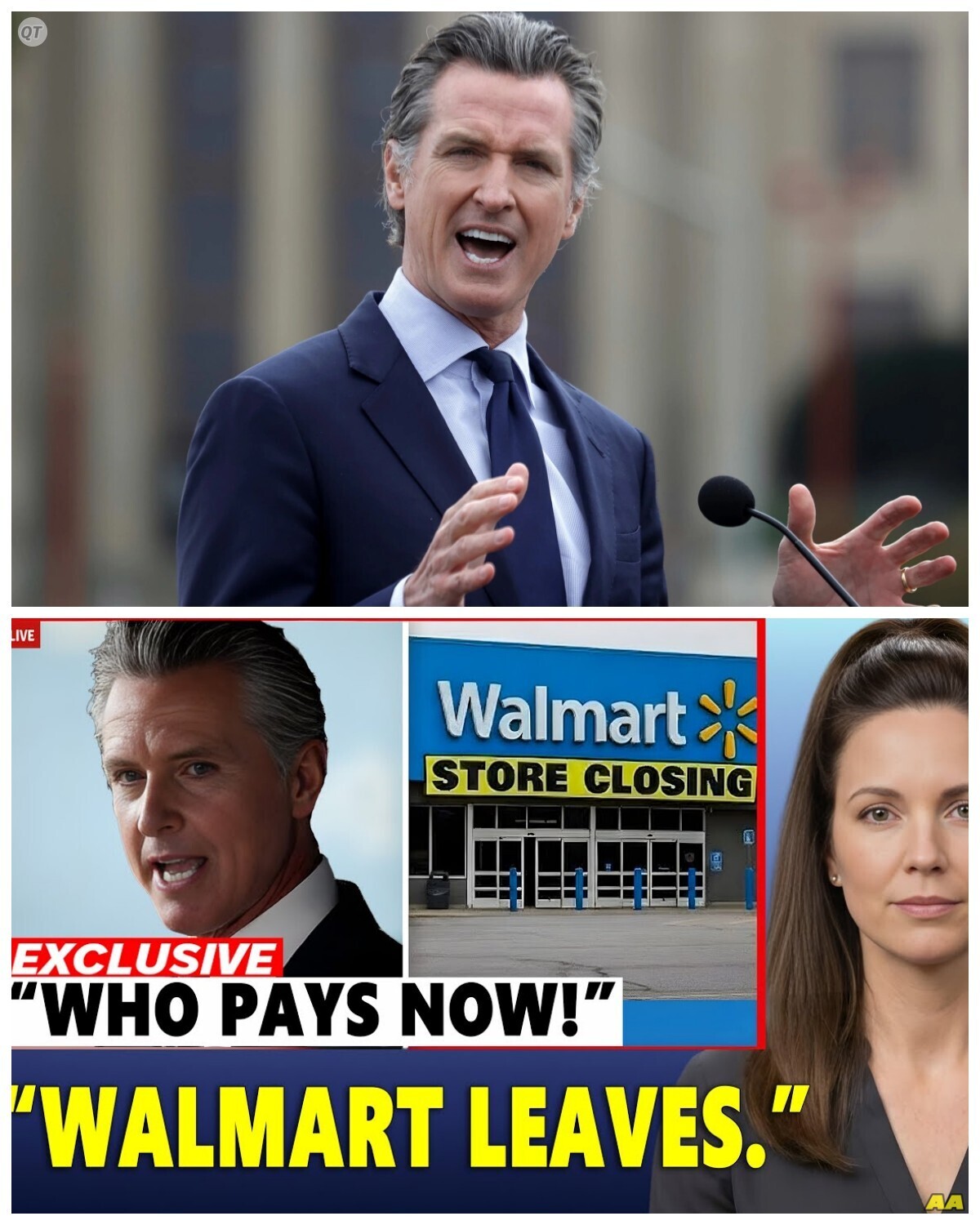“Crisis in California: Governor in Panic as Walmart Closes Hundreds of Stores!
