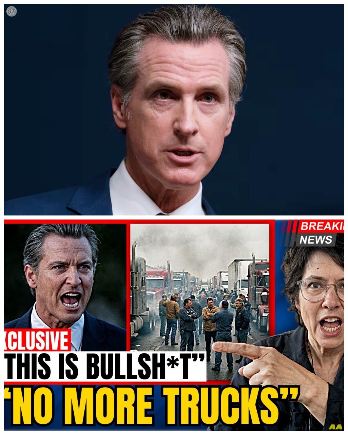 “PANIC IN CALIFORNIA: Governor’s Crisis as Thousands of Truckers FLEE, Grocery Shelves EMPTY!