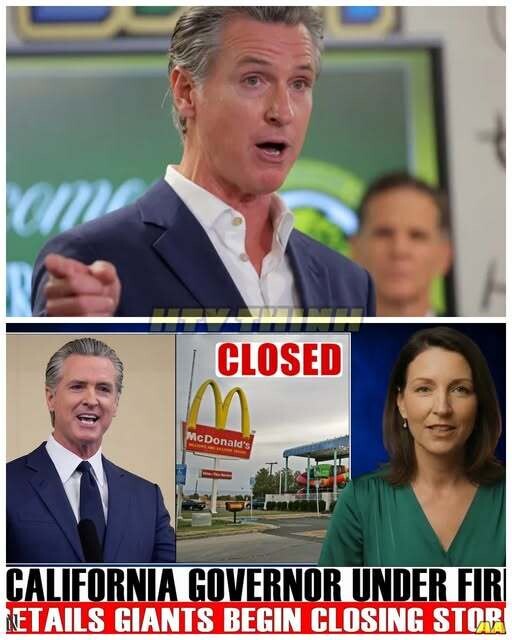 California in Crisis: Governor PANICS After McDonald’s SHOCKING Exit from the State!