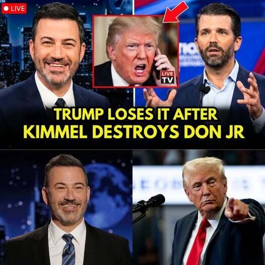 BREAKING: Trump ERUPTS as Jimmy Kimmel HUMILIATES Don Jr. on LIVE TV