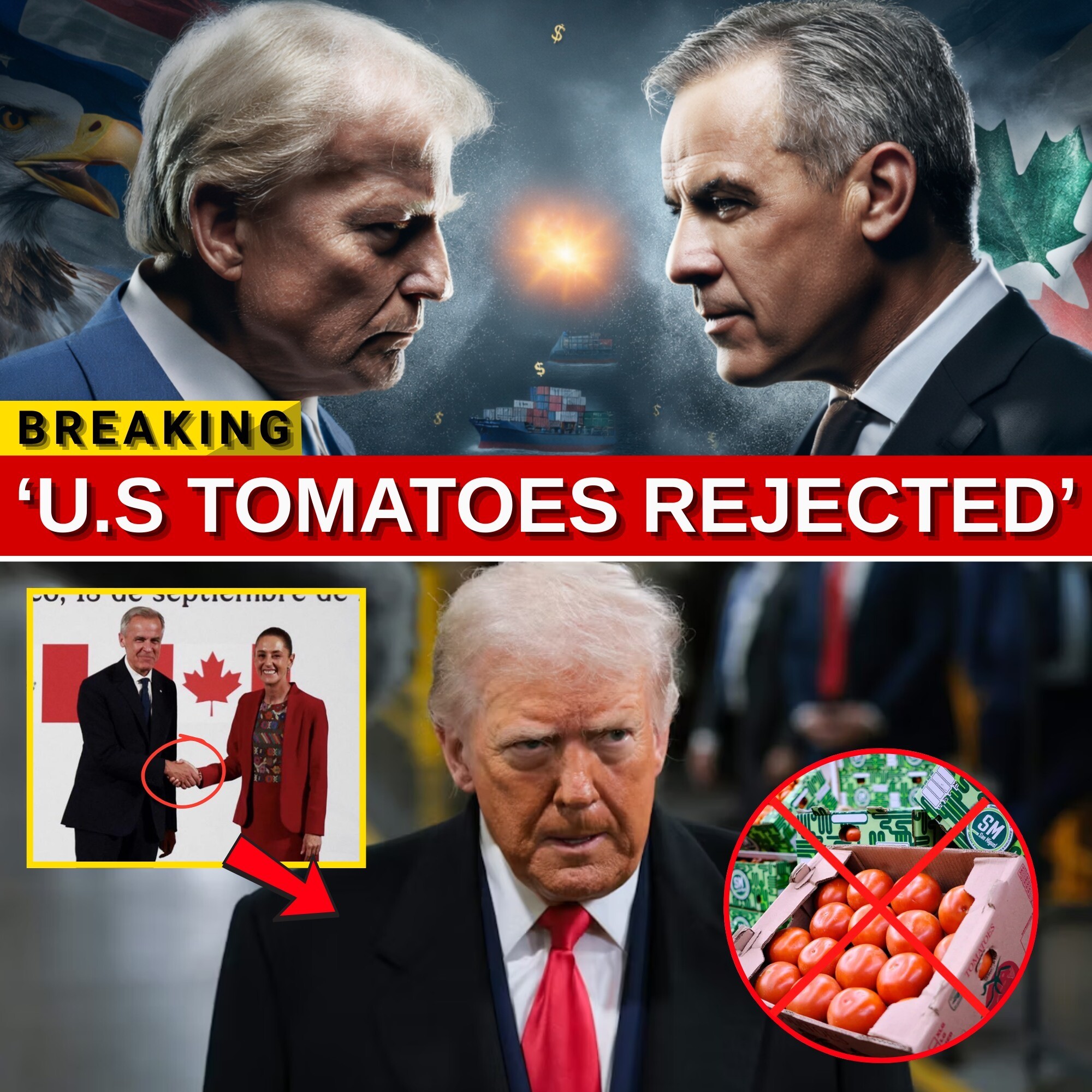 TRADE QUAKE ERUPTS: U.S. Tomato Exports Implode as Canada Slams The Border Shut