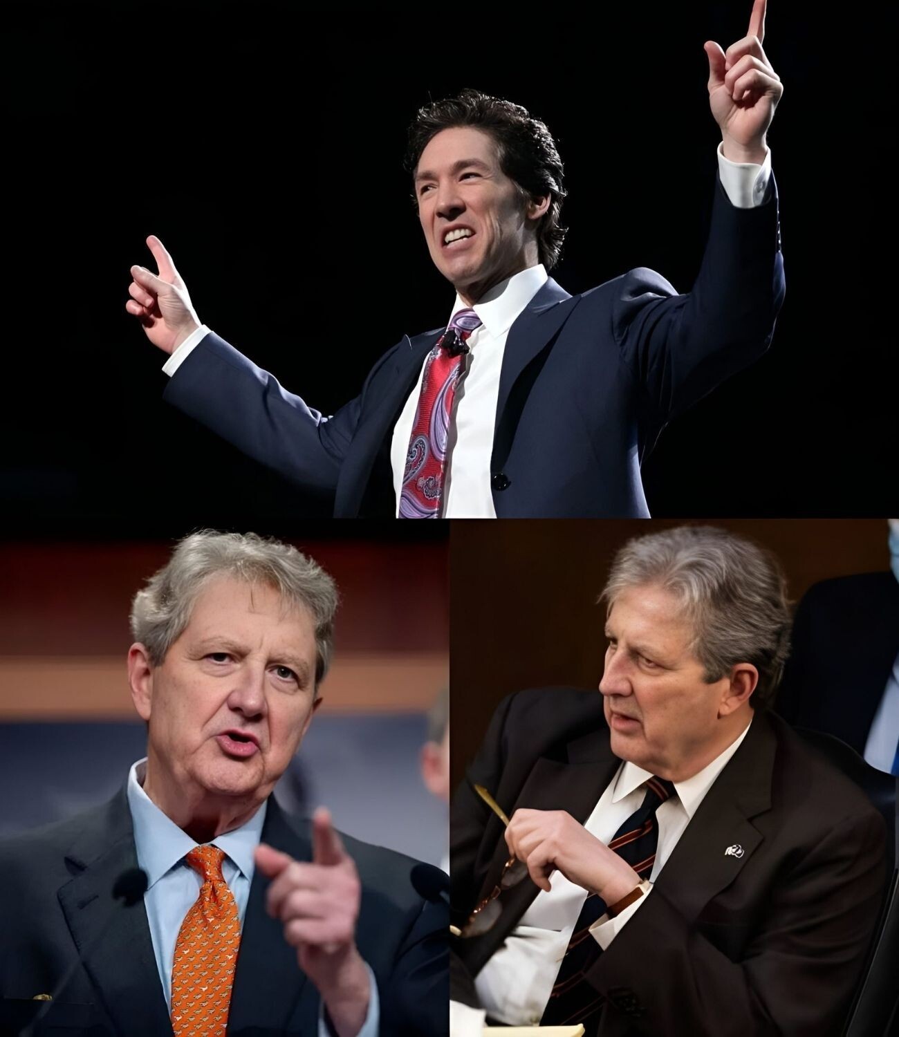 When Joel O.s.t.e.e.n looked Sen@tor John N. Kennedy in the eye and declared, “God will never forgive you...