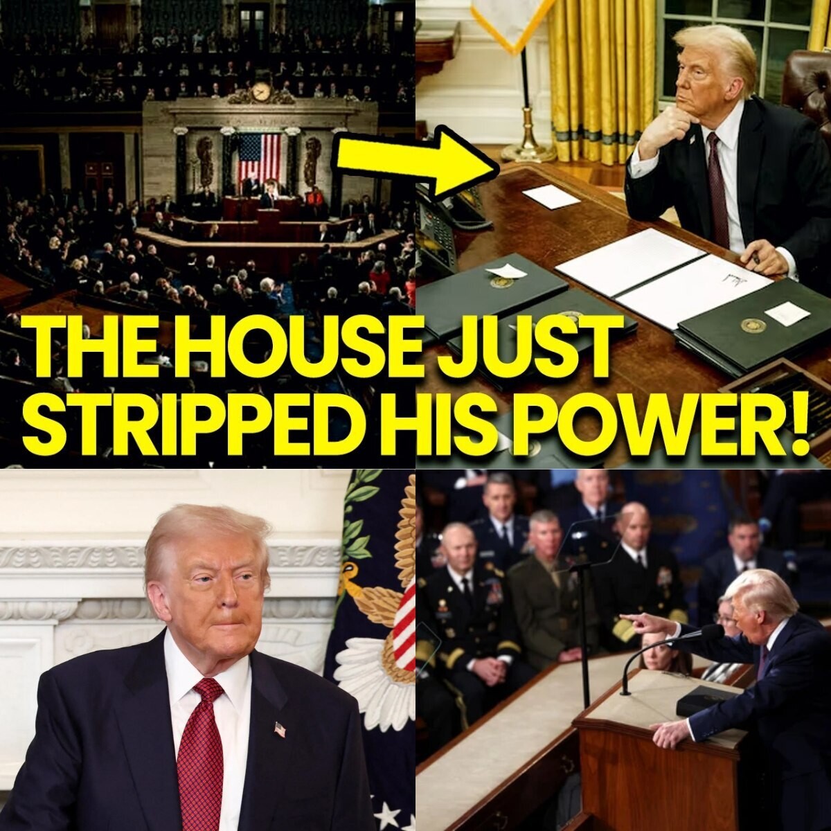 TRUMP POWER CRUMBLES AS CONGRESS TORPEDOES UNLAWFUL ORDERS