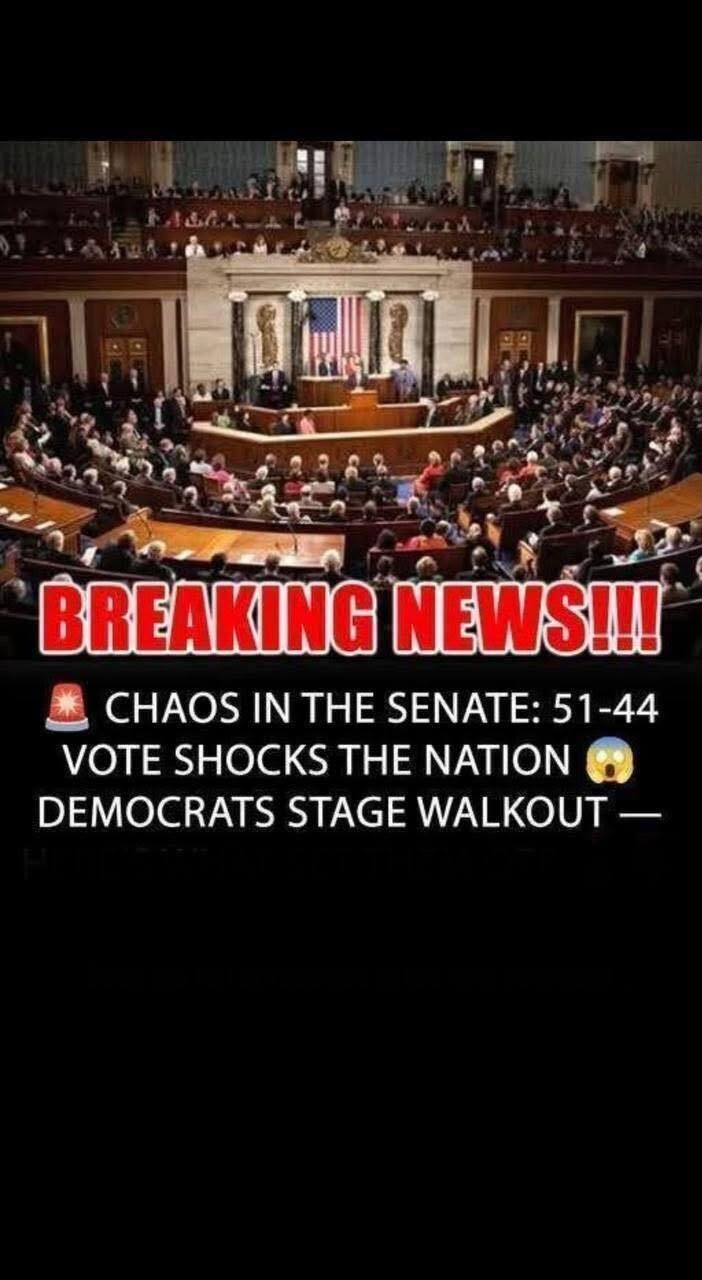 CHAOS IN DC: United States Senate Votes 51-44 on Controversial Legislation
