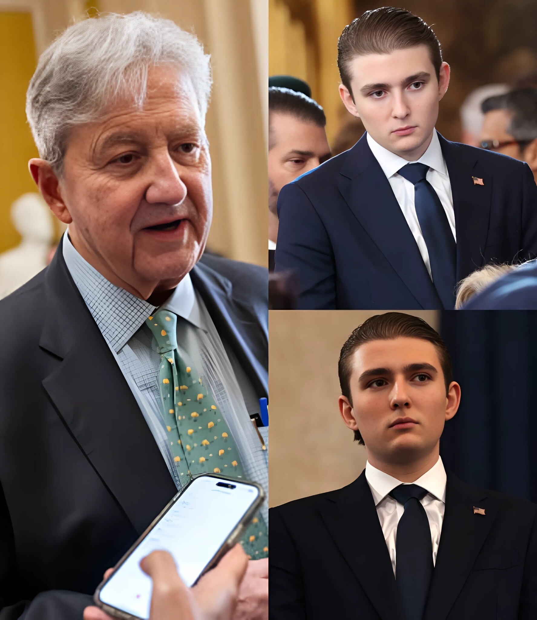 Ba.rro.n Tru.m.p didn’t flinch. He leaned forward, voice calm but edged like a scalpel 