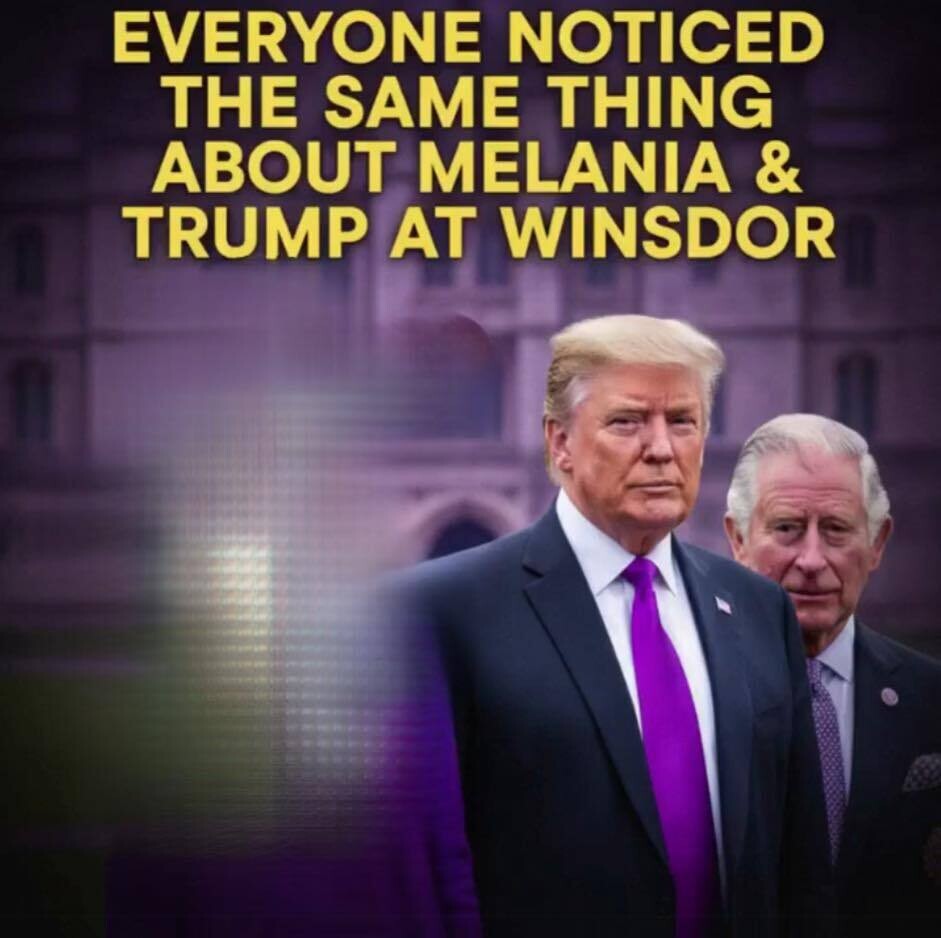 People Are Noticing the Same Detail About Melania as She and Donald Trump Meet King Charles