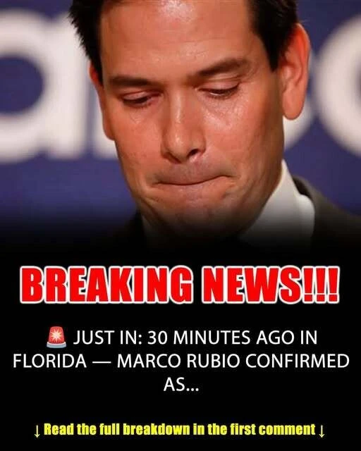 30 Minutes ago in Florida , Marco Rubio was confirmed as…See more