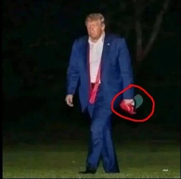 Late-Night Sighting: Trump Spotted With Mysterious Item
