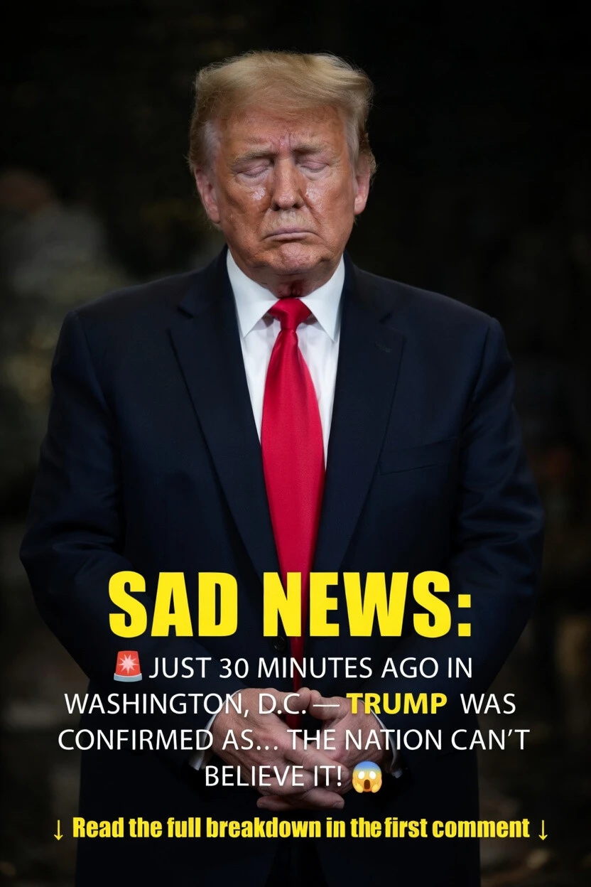 Thirty Minutes Ago in Washington, DC, Donald Trump Was Confirmed as Facing a Defining Moment!