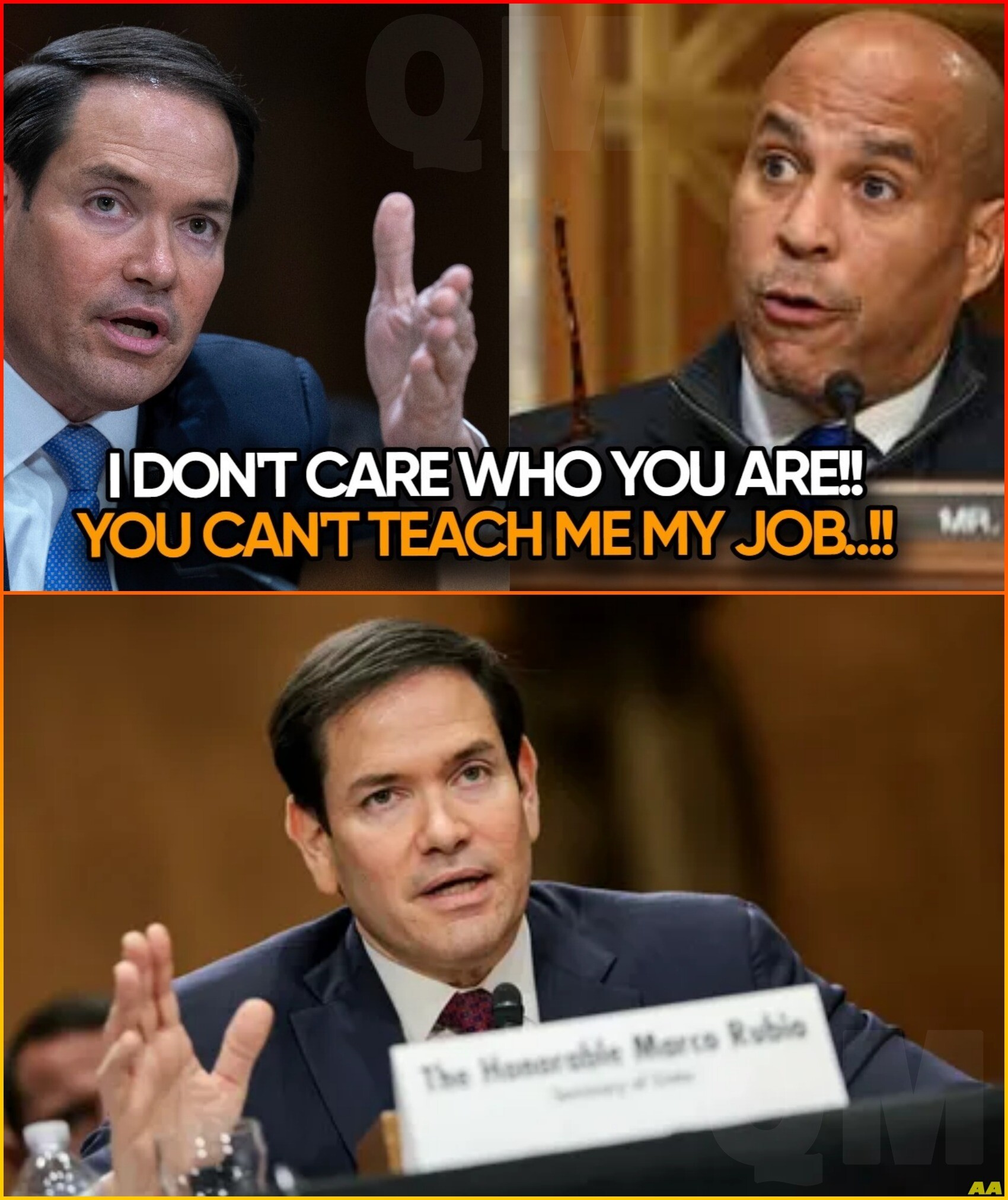 Fed Up Marco Rubio CALMLY SHUTS DOWN Arrogant Democrat Booker in Explosive Hearing CLASH!