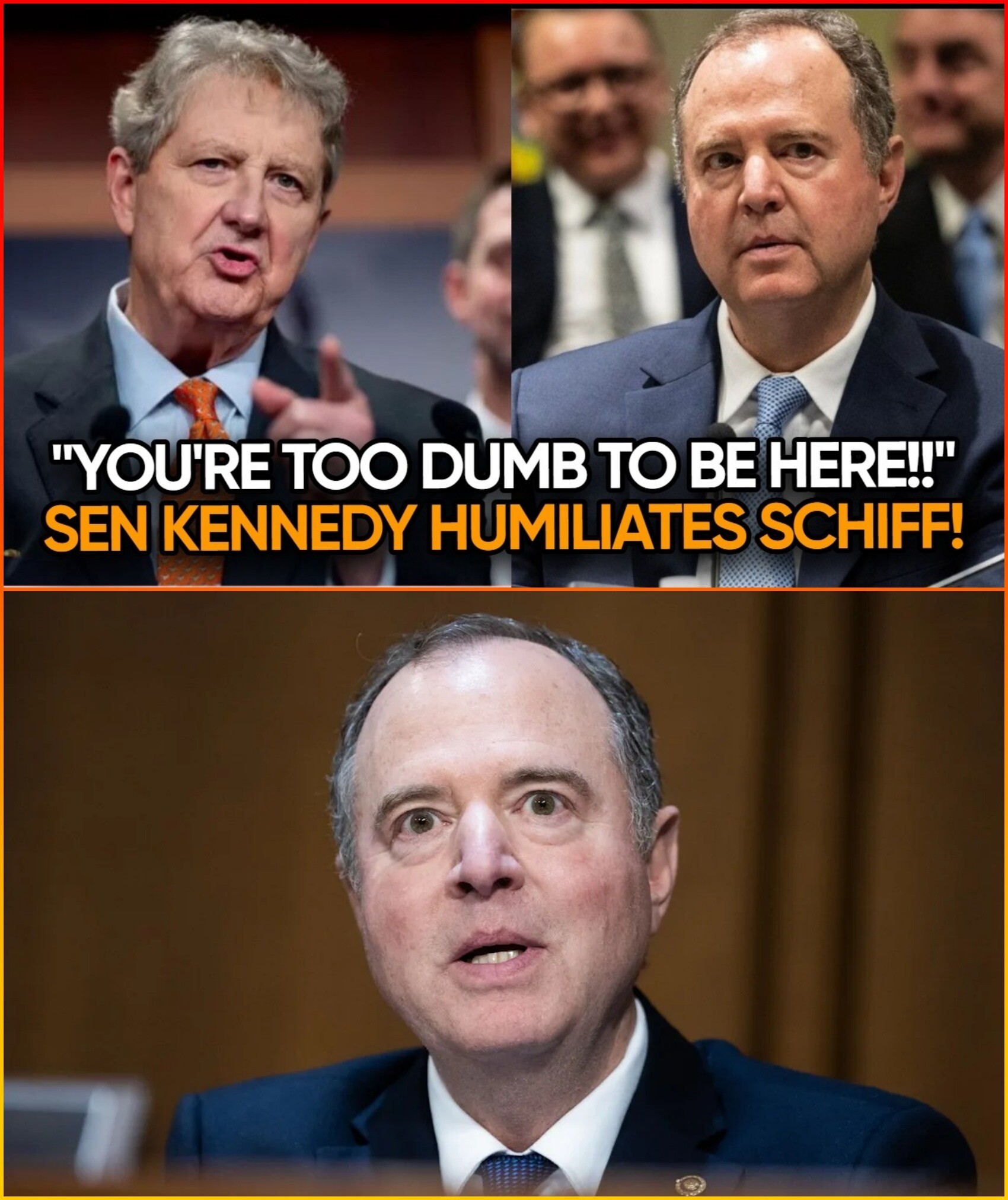 FED UP Sen. Kennedy goes on EPIC rant, forces Adam Schiff to sit there & TAKE IT. - News