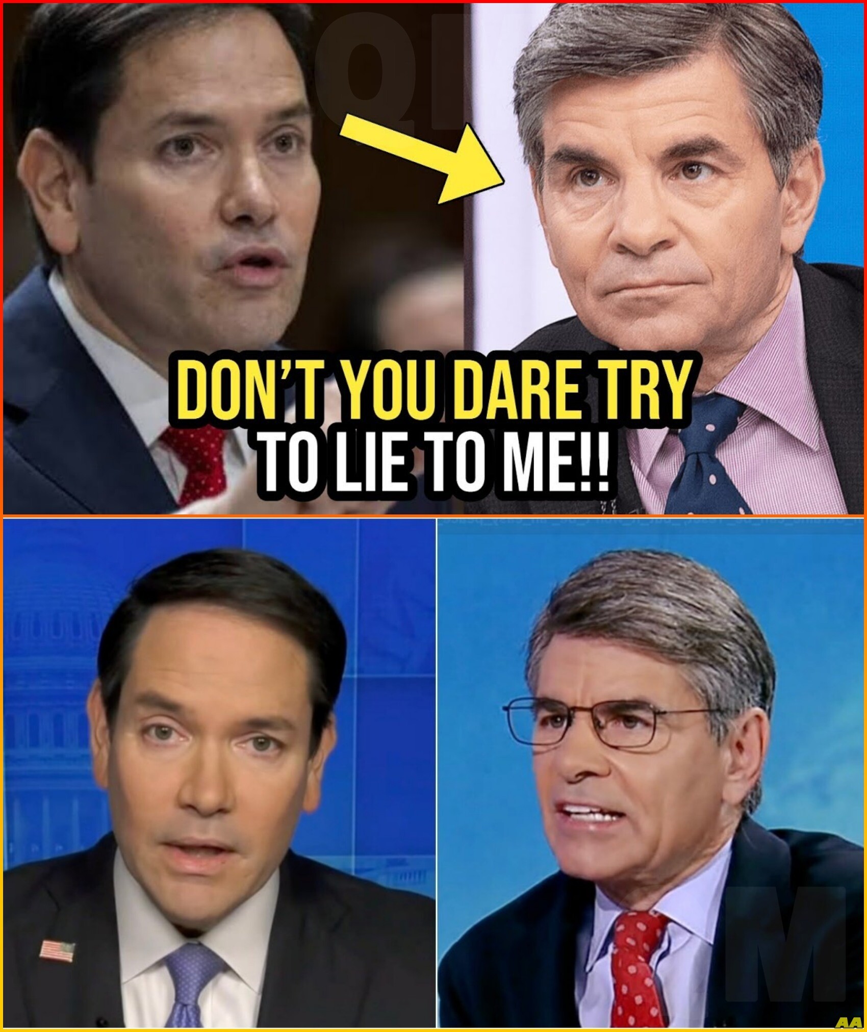 FED-UP Marco Rubio FURIOUSLY DESTROYS COCKY George Stephanopoulos In a FIERY EXCHANGE!