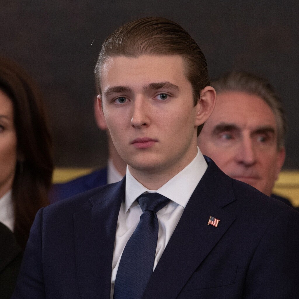 At university, Barron Trump.... See more