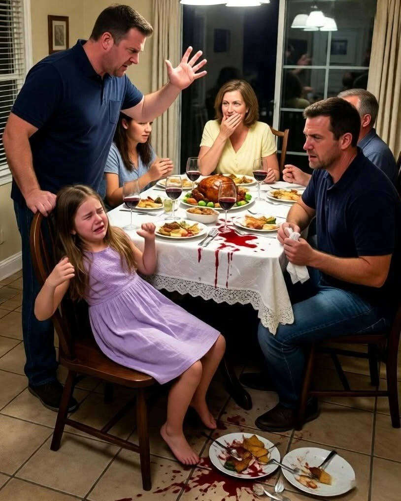 At a family dinner, my brother-in-law SLAPPED my 10-year-old daughter so hard she tumbled out of her chair. His mother gave a smug little smile and said, "That’s what brats deserve." Around 
